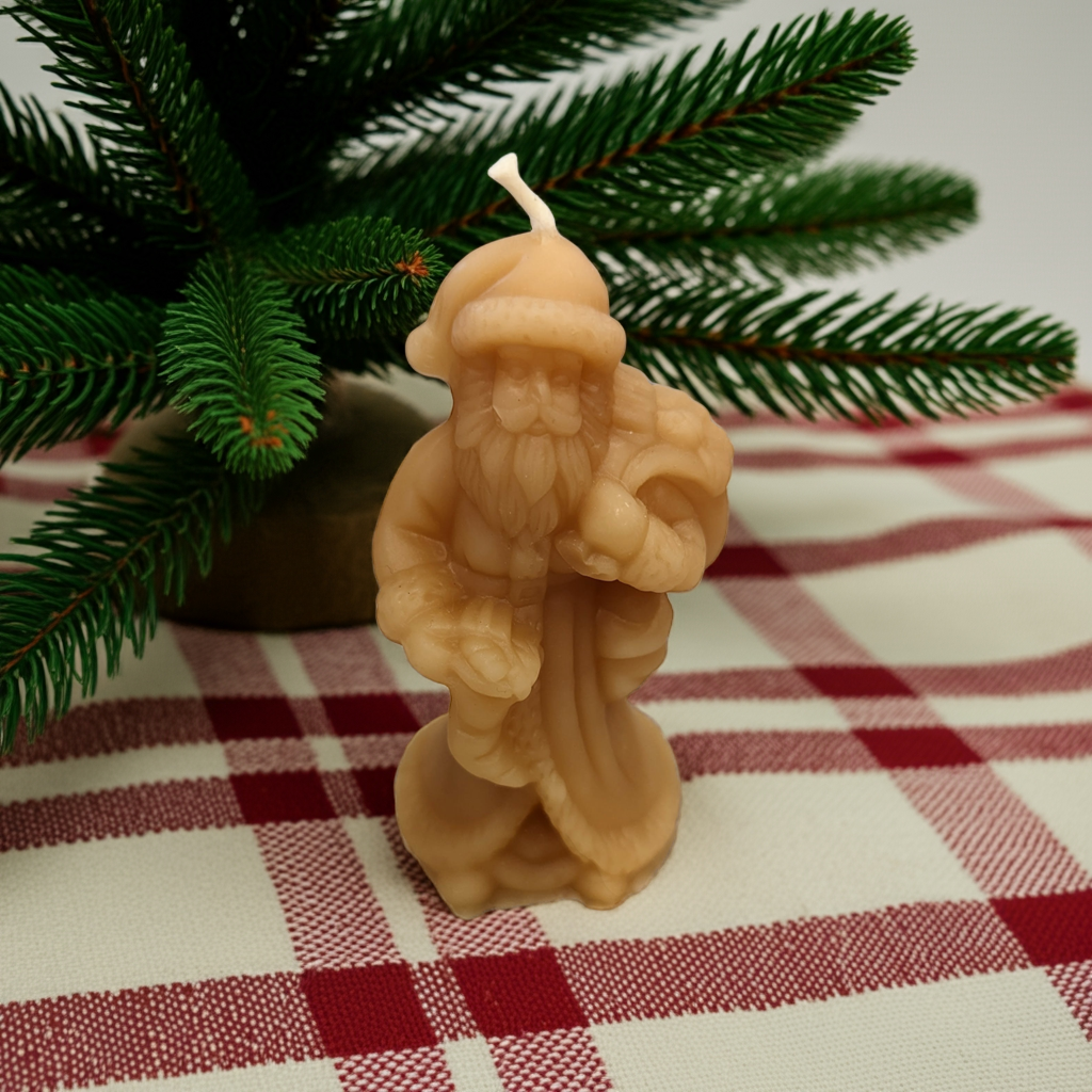 BEESWAX CANDLE: SANTA CLAUS