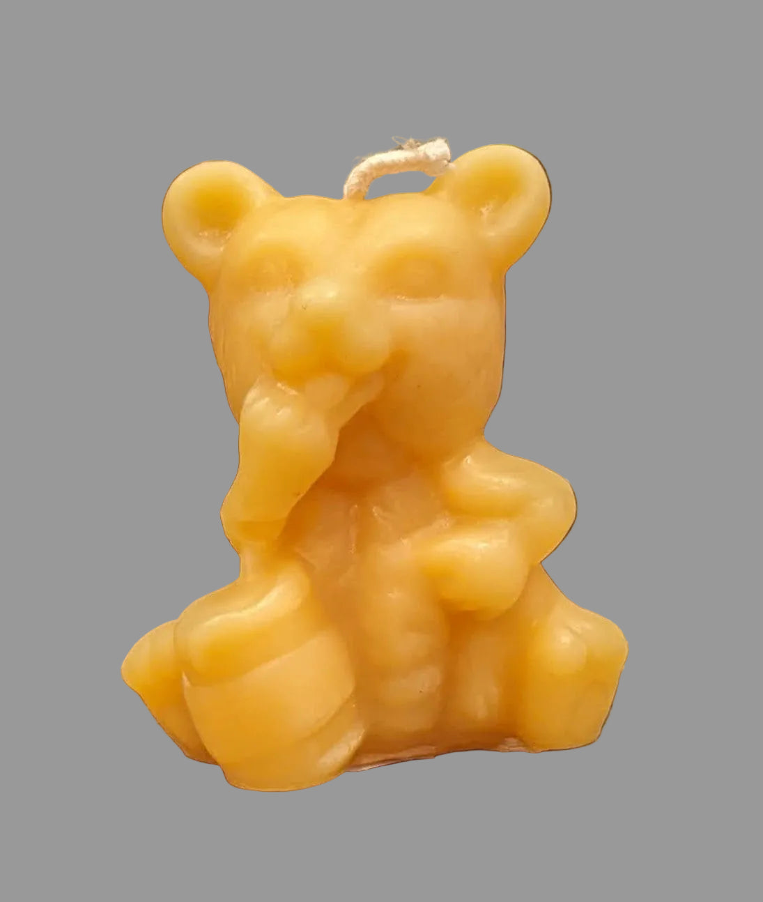 BEESWAX CANDLES : BEAR WITH HONEY POT
