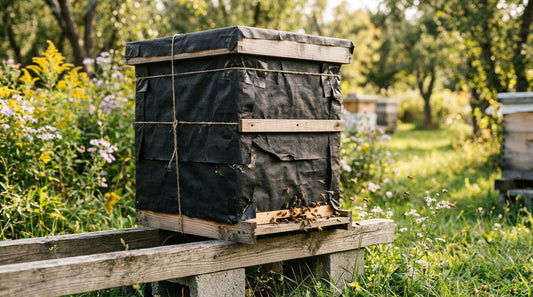Why Wrapping Beehives for Winter Can Be a Good Idea - winter hive wrapping