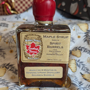 MAPLE SYRUP BY SOUKUP FARMS- DENNING'S POINT BOURBON BARREL SYRUP