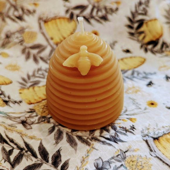 BEESWAX CANDLE: SKEP HIVE